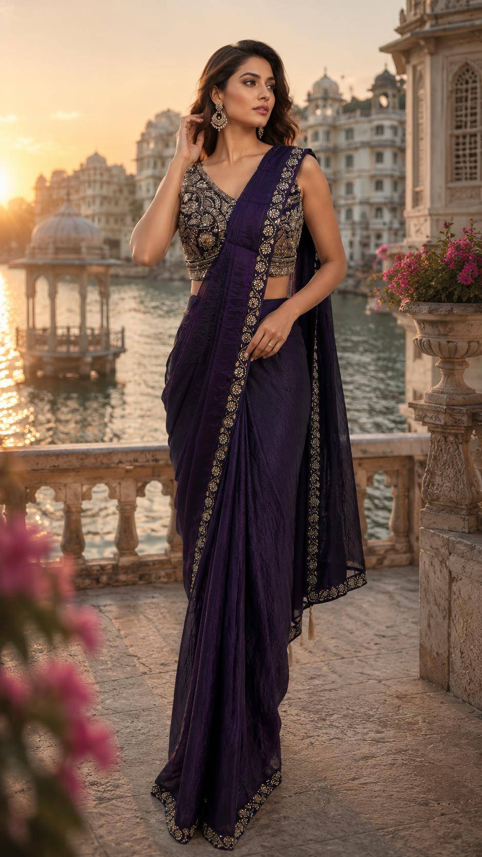 A514 BY AMOHA TRENDZ 01 To 03 Series Indian Traditional Wear Collection Fancy Colorful Party Wear FENDI Stitched Sarees At Wholesale Price